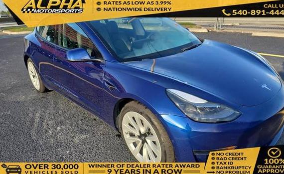 TESLA MODEL 3 2022 5YJ3E1EA8NF353262 image